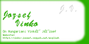 jozsef vinko business card